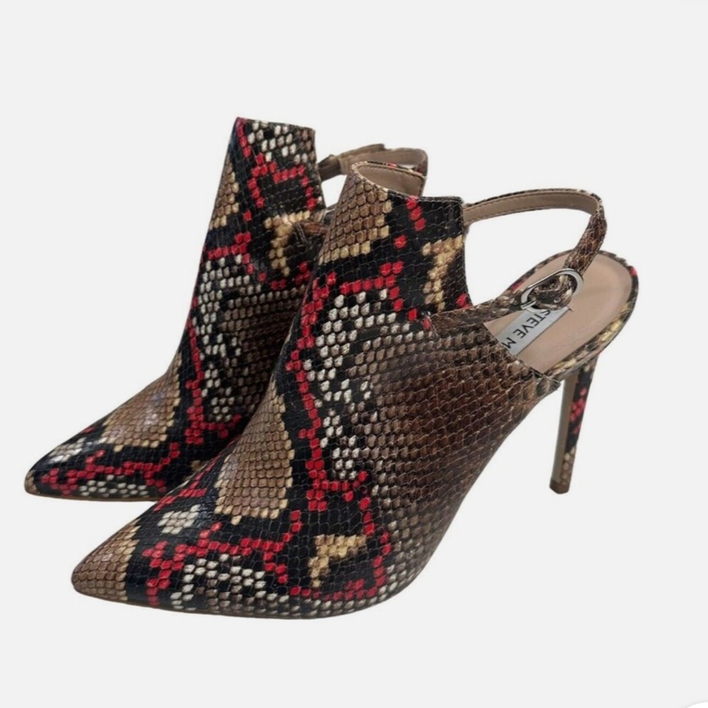 Steve Madden Daily Snake Animal Print Sling-Back Pumps Heels 8M new
#1